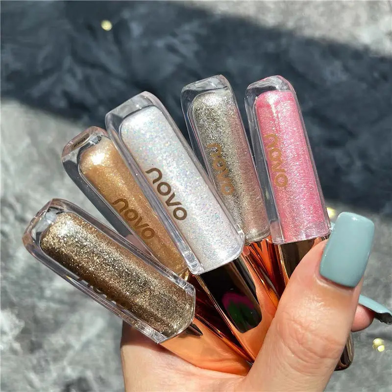 Sparkling Crystal Glitter Liquid Eyeshadow Long Lasting Soft Touch Shimmer Metallic Diamond Shiny Eyeliner Pen Pigmented Makeup 240705