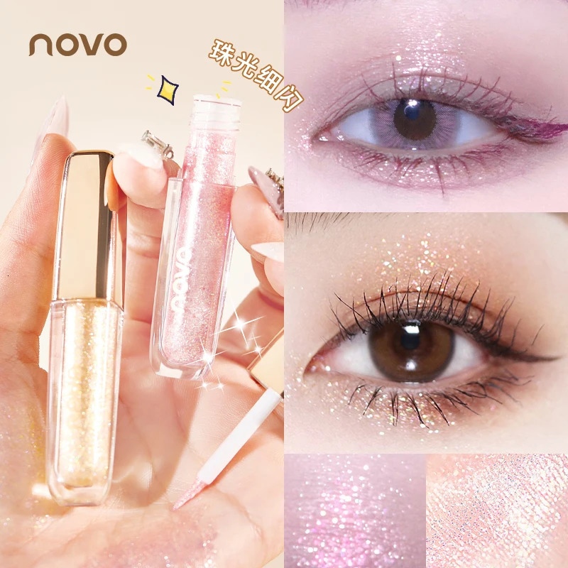 Sparkling Crystal Glitter Liquid Eyeshadow Long Lasting Soft Touch Shimmer Metallic Diamond Shiny Eyeliner Pen Pigmented Makeup 240705
