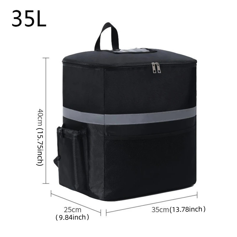 35L Extra Large Thermal Food Bag Cooler Bag Refrigerator Box Fresh Keeping Food Delivery Backpack Insulated Cool Bag 240703CJ