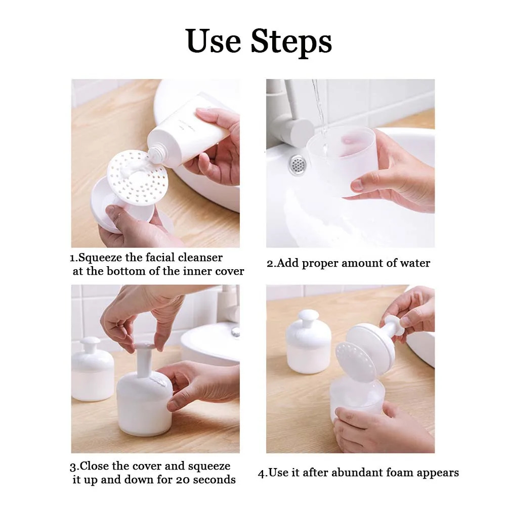 1Pc Bubble Machine Cleaning Tool Bubble Maker Foaming Cup Face Foamer for Face Foam Maker Portable Cleanser Tool Bubble 240705