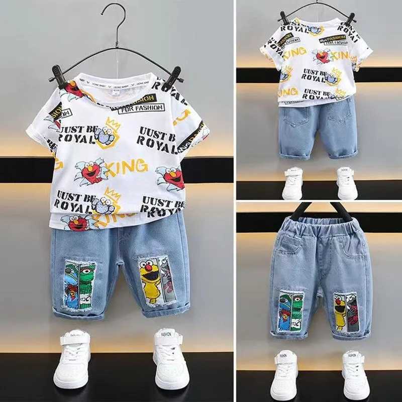 Clothing Sets Summer Tracksuit For Boys Set 2024 New Boy Letter Boy Children Clothing Two piece set For boys Kids Outfits