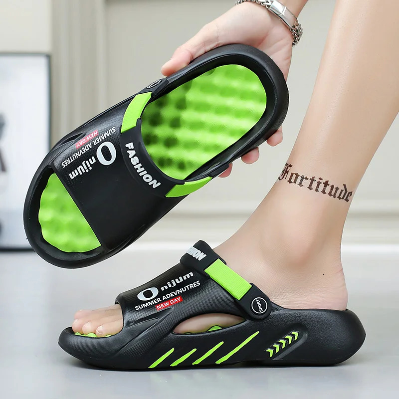 Men Slippers Summer EVA Softsoled Platform Slides Sandals Indoor Outdoor Walking Beach Shoes Flip Flops Mens 240705