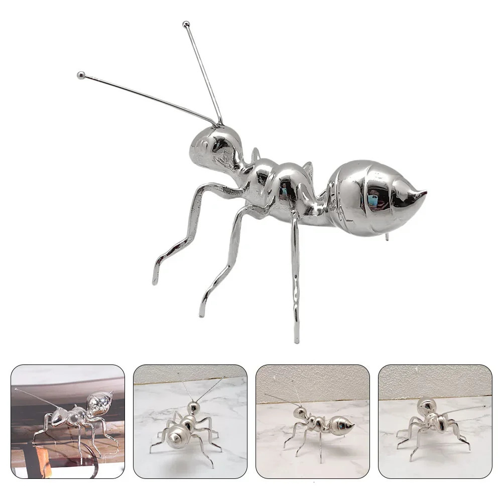 Creative Metal Ants Statue Desktop Ornament Gold Black Ants Figurines Home Decorations Modern Small Ornaments Decoration Crafts 240624
