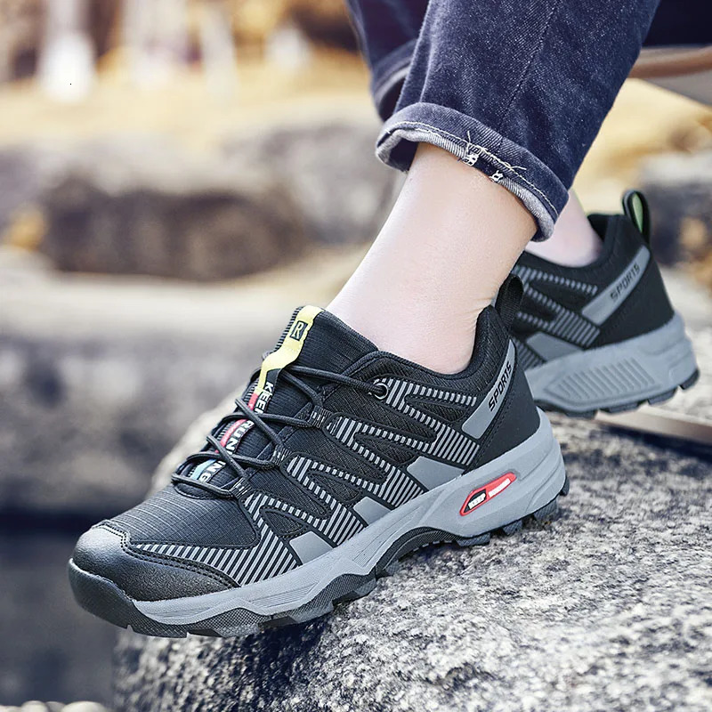 Waterproof Hiking Shoes Men Outdoor Trailing Trekking Shoes Lightweight Sneakers Tactical Boots Non-slip Work Boots Size 39-47 240705