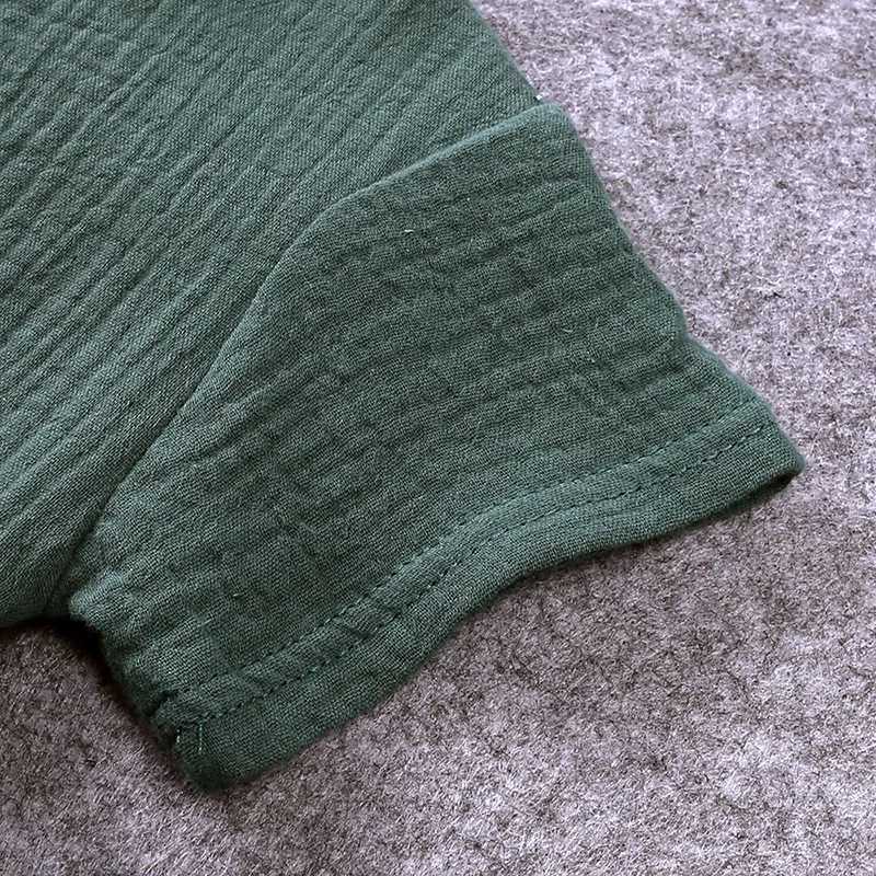 Clothing Sets Childrens Top and Bottom Clothes Set Home Wear Crepe Cotton Suit Casual Simple Style Suitable for Children Boys and Girls