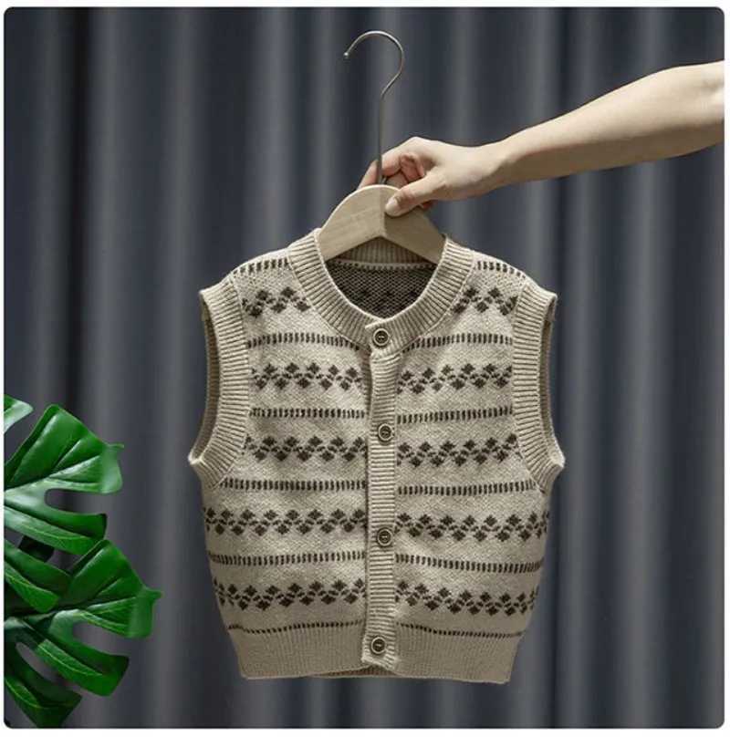 Clothing Sets Boys Baby Clothing Suit New Childrens Vest Shirt Pants 3-piece Childrens Spring and Autumn Cardigan Sweater Set