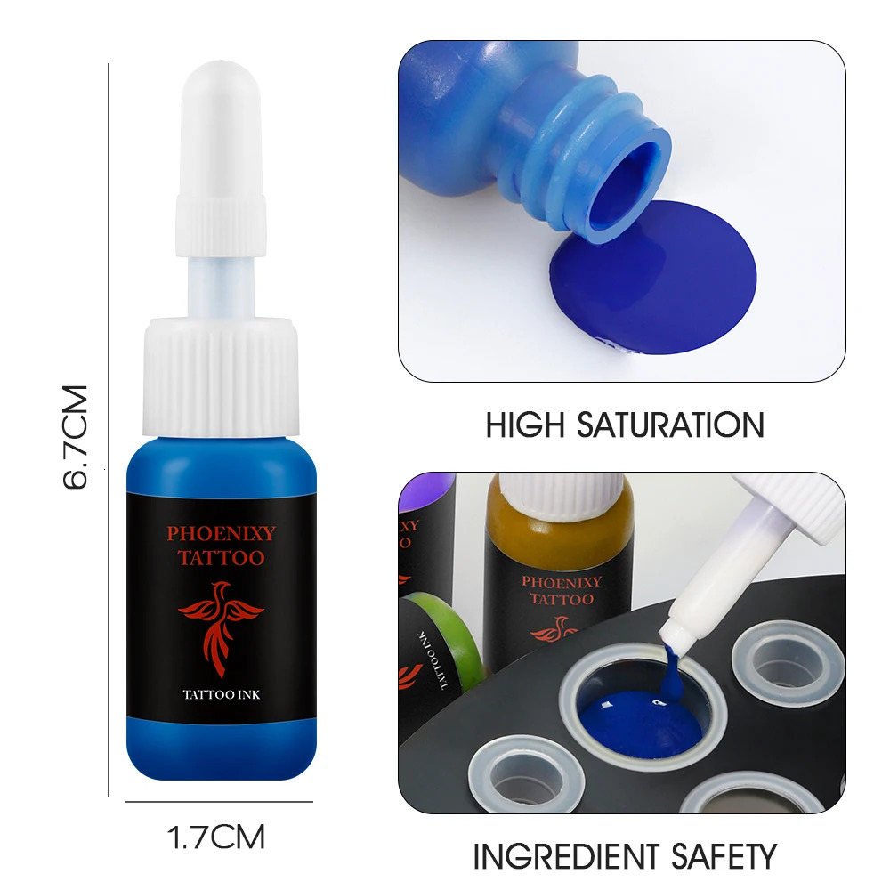 Tattoo ink pigment for anent makeup on tattoo machines black ink for anent painting tattoo product kit body art 240705