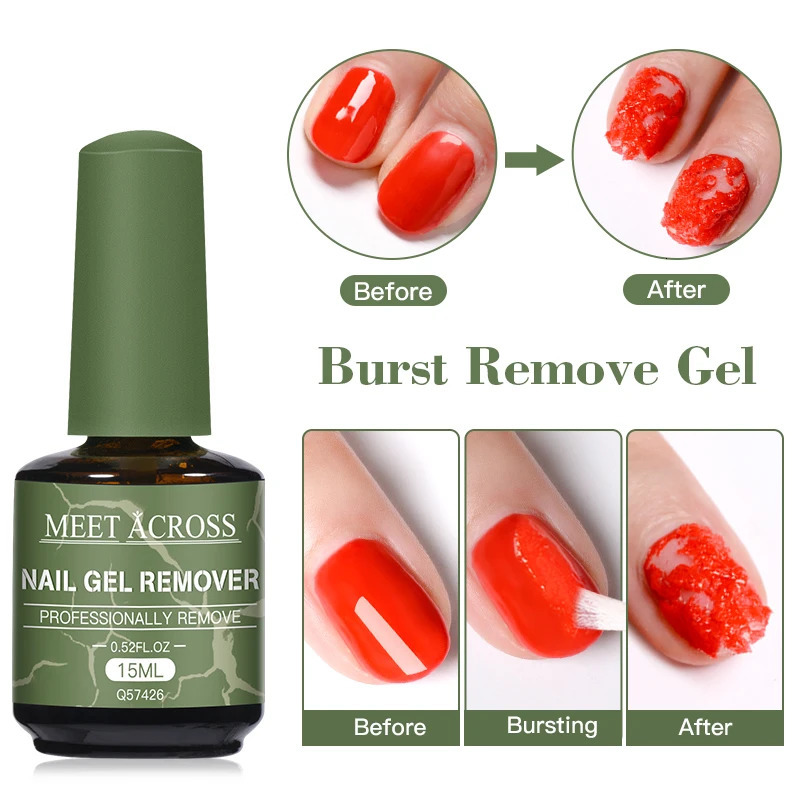 15ML gel removal 3-5 minutes quick magic nail removal gel removal polishing cleaning degradation Soak off UV LED Vernis nail art handle 240705