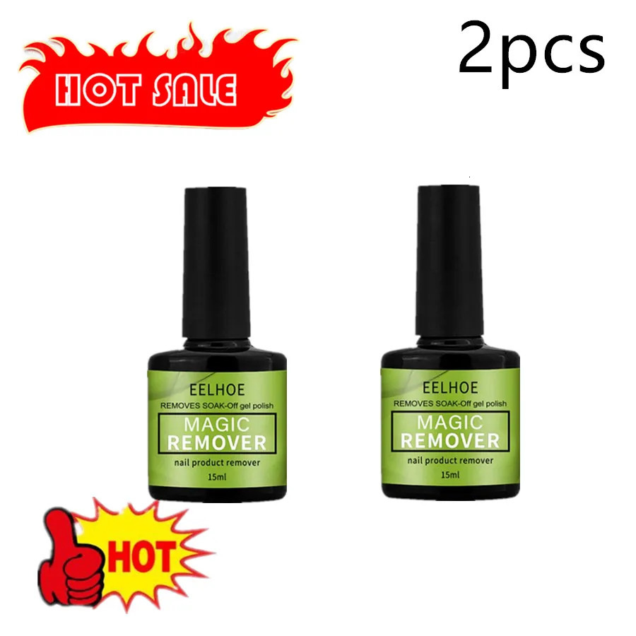 2PCS quick removal magic nail gel polishing UV gel polishing removal magic blow nail gel cleaning semi anent varnish polishing 240705