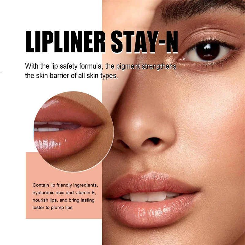 Instant Lip Plumping Liner Pencil Lip Makeup Lipstick Long Lasting Waterproof Peel Off Lady Charming Korean Cosmetics Beauty 240705