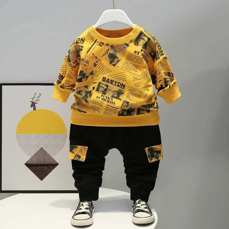 Clothing Sets Spring Autumn Children Cotton Clothing Sets Baby Boys Girls Clothes Kids Sport T-shirt Pants 2Pcs/Set Fashion Toddler Tracksuits