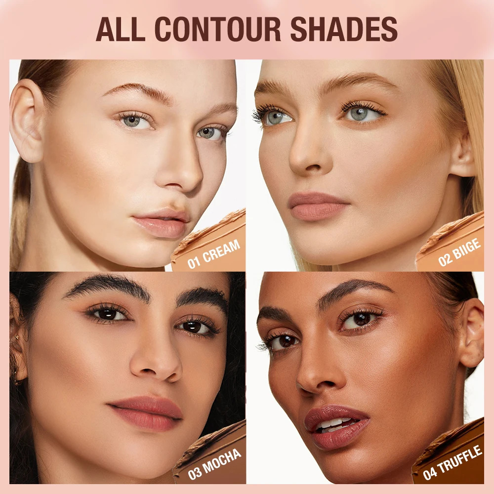 Contour Stick Cream Long-wear Lightweight Brighten Stick Easy to Sculpt Face Concealer Bronzer Contouring Makeup Pen 240705