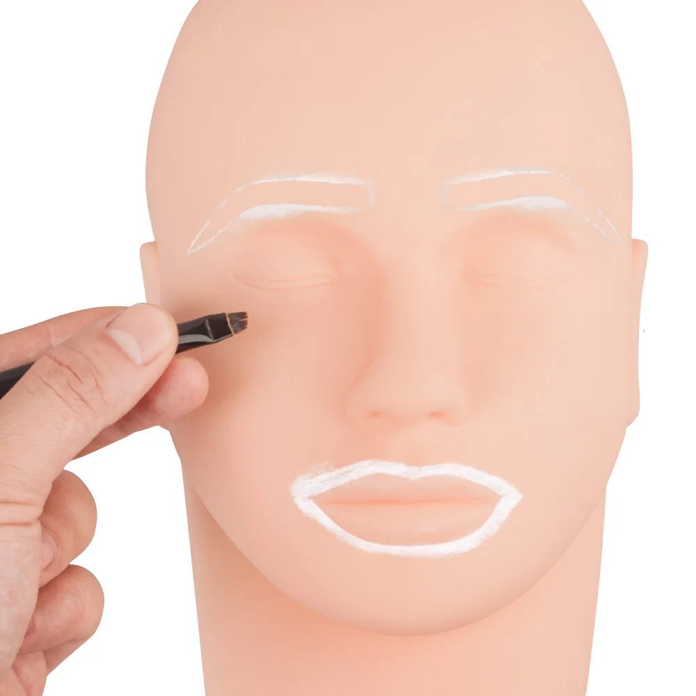 White/pink tattoo eyebrow cream beads eyeliner mark anent makeup sticker eyebrow lip tool PMU accessories supply 240705