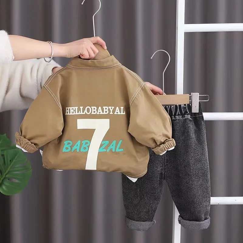 Clothing Sets Baby Boys Clothing Sets Suit Outfit Baby Boys Shirts+ Pants Sets 2pcs Spring AutumnChildrens Set 2024 New Kids Outfits