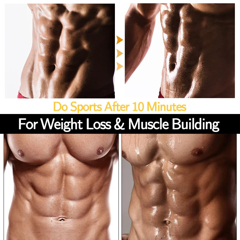 Mens Heat Trapping Shirt Sweat Body Shaper Vest Waist Slimmer Sauna Effect Suits Shapewear Compression Top Gym T-Shirt Sleeves 240703