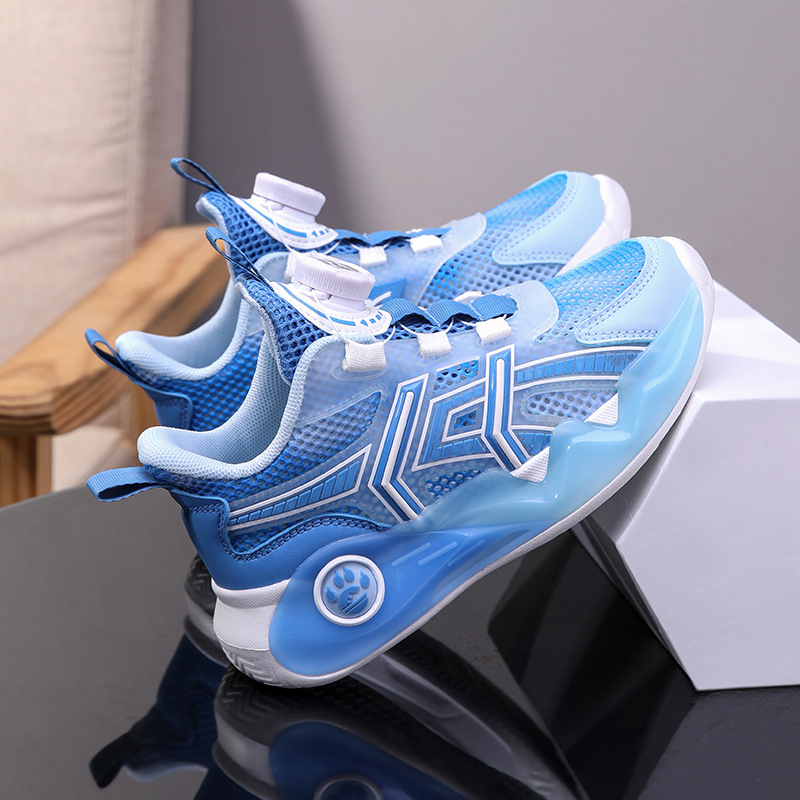 summer single mesh breathable middle-aged and young girls button up running shoes for boys casual sports shoes