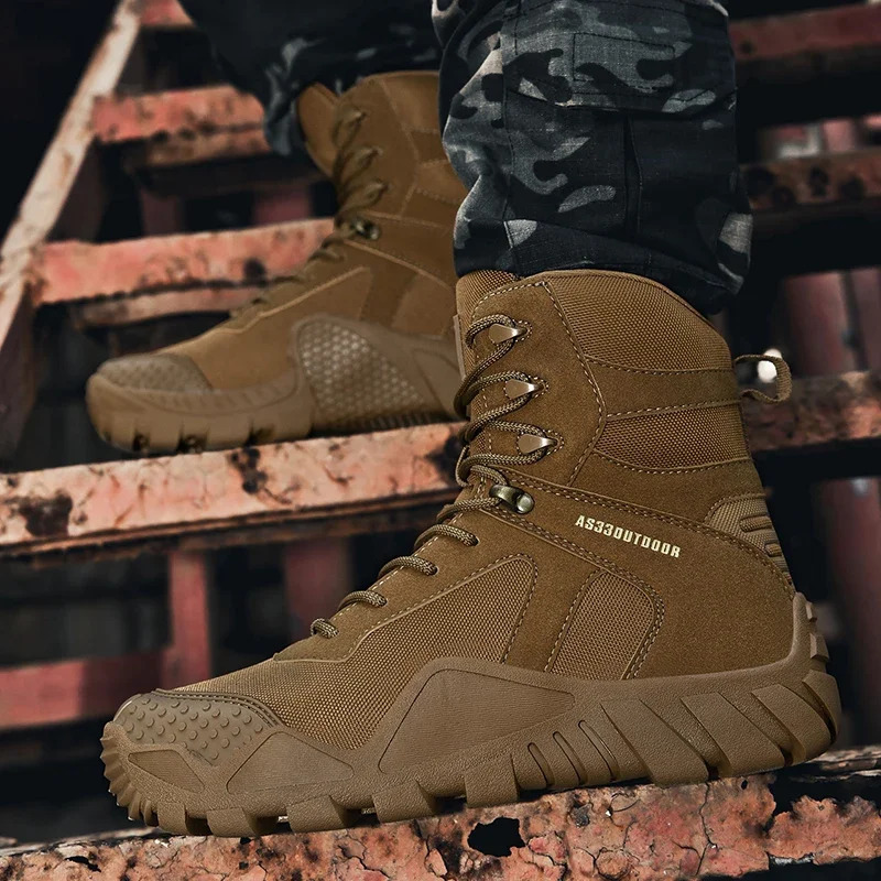 Male Outdoor Men Women Ankle Hiking Boots Warm Wear-resistant Waterproof Men Climbing Shoes Breathable Shock Absorbing Shoes 240705