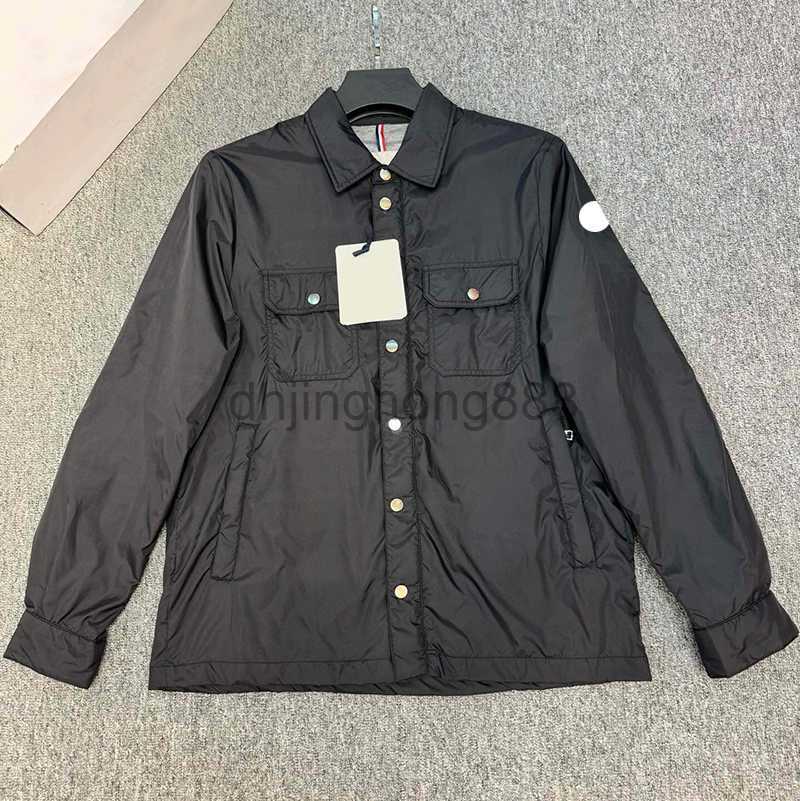 Mens Designer Jacket Spring Summer Men Jacket Chest Double Pocket Windbreaker Jacket Stand Collar Arm NFC Badge Jakcets Raincoat Fashion Designer Coat Size 1--6 133R