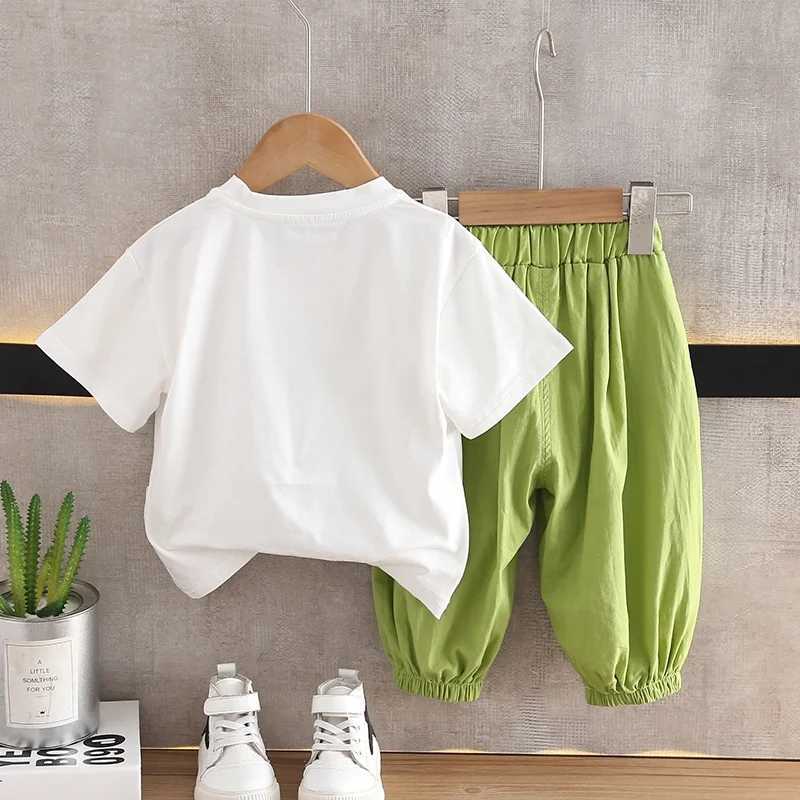 Clothing Sets Summer Baby Boys Clothes Sets Fashion Dinosaur Print T-shirts + Shorts Suits Outfits Children Boys Cartoon Clothing Sets