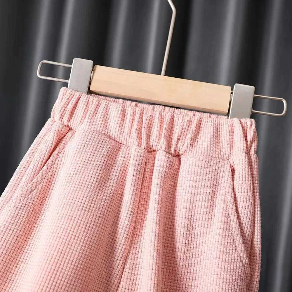 Clothing Sets Childrens Top and Bottom Clothes set 2-piece Spring and Autumn Suit Simple Casual Long-sleeved Top + Ankle Strap Loose Pants