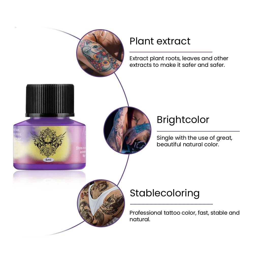 Tattoo ink pigment for anent makeup on tattoo machines black ink for anent painting tattoo product kit body art 240705