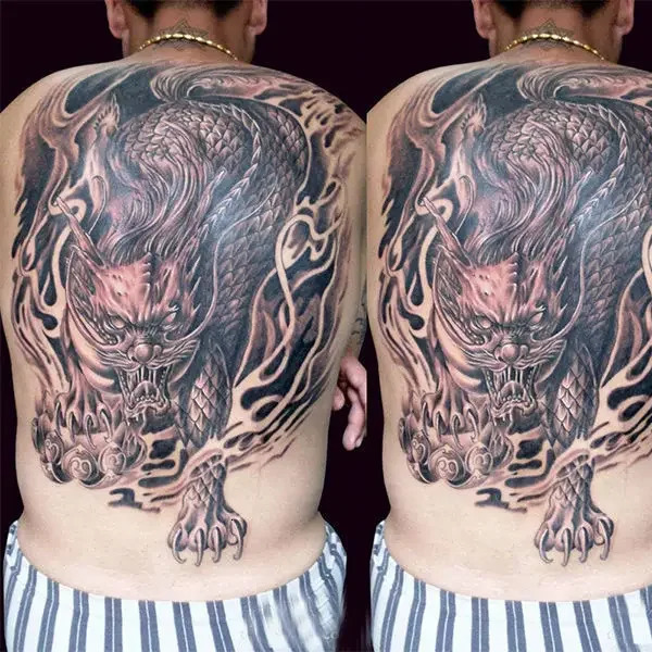 Angel Demon Wing Tattoo Female Punk Back Art Temporary Tattoo Waterproof False Tattoo Durable Gothic Tattoo Sticker 240705