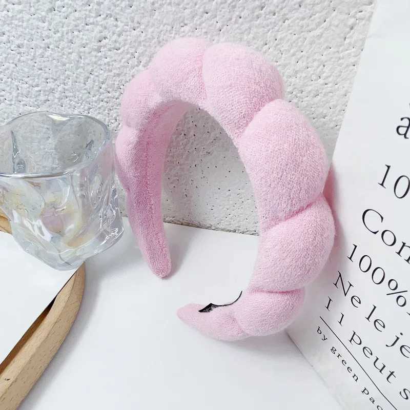 Headbands Autumn Winter Cloud Cotton Headband Women Fixed Bangs Tool Thicked Soft Velvet Hairbands Hair Hoops Scrunchies Headwear