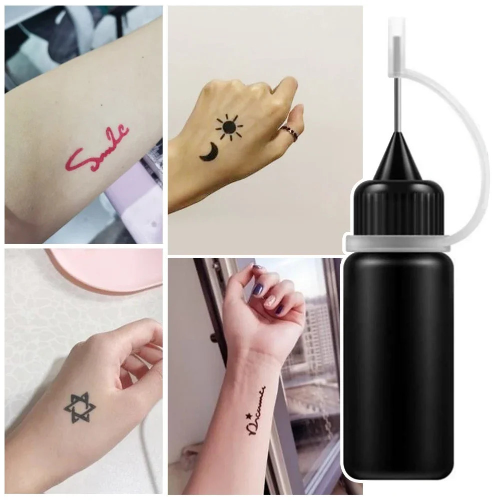 10ML black tattoo ink pigment professional DIY tattoo pigment anent tattoo ink body art pigment set with high quality 240705