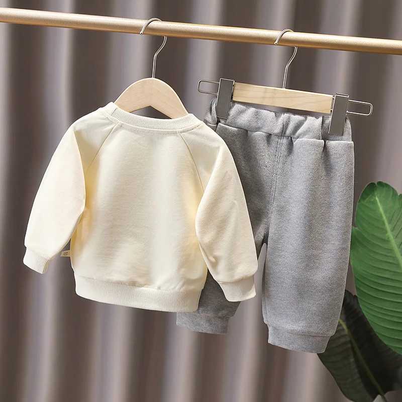 Clothing Sets Autumn Children Clothes Baby Boys Cartoon Sweatshirts + Pants 2Pcs/Sets Spring Kids Infant Clothing Toddler Sportswear 1-5 years