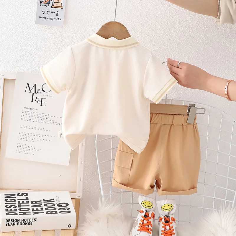 Clothing Sets Korean Children Clothes Sets Summer Baby Boys Cartoon Bear T-Shirt Shorts 2Pcs/Set Kids Infant Fashion Clothing Toddler Tracksui