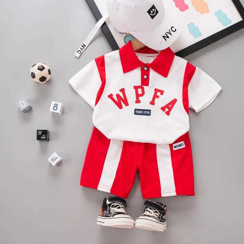 Clothing Sets Summer New Baby Boys Clothes Letter Print Sports T-Shirt + Shorts 2PCS/Sets for Toddler Infant Clothing Casual Outfits