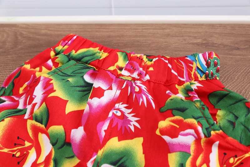 Clothing Sets New Chinese Style Summer Children Boy Girl Clothes Full Print Short Sleeve Lapel Shirts Shorts 2Pcs/Set Toddler Casual Outfits