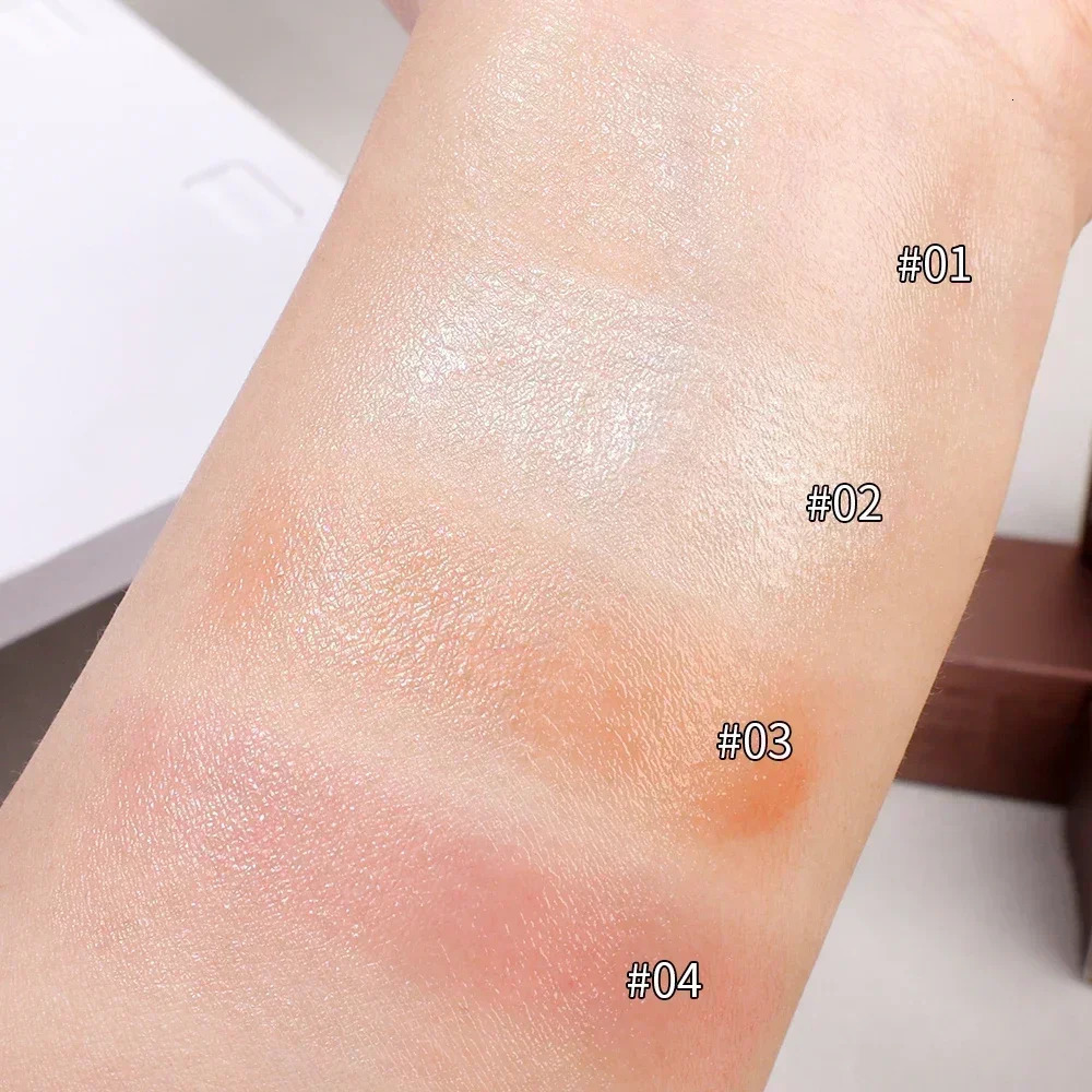 4 Colors Shimmer Water Light Highlighter Stick Blush Stick MakeUp Face Body Cosmetics Face Contour Brighten Makeup 240705