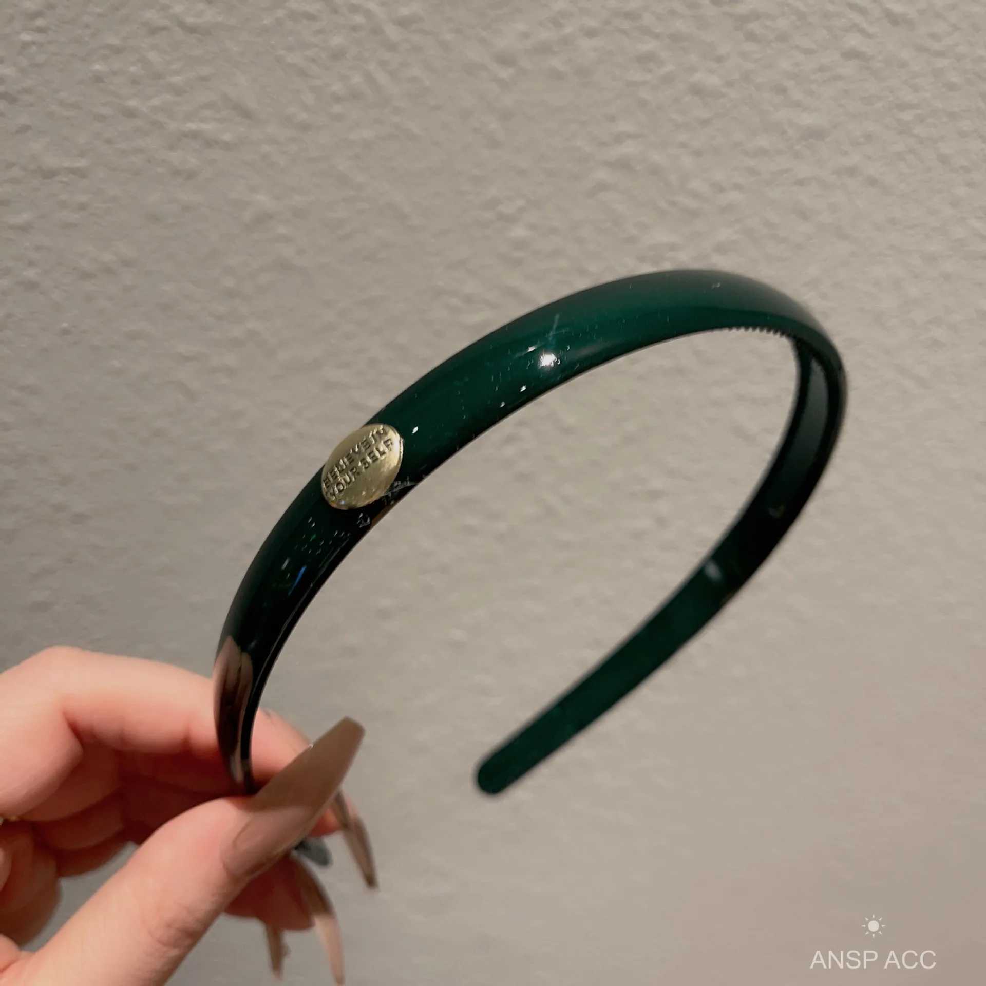 Headbands Gold Label Acrylic Korean Hair Accessories Boutique Multi-coloured Acetate Plastic Hair Hoops for Women Simple Popular Headbands