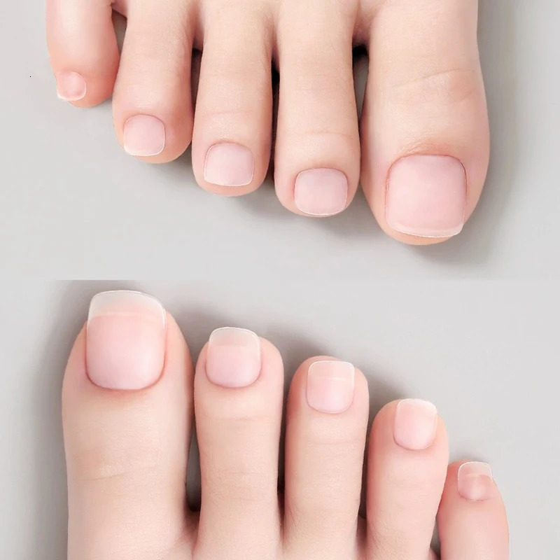 120/150/600pcs frosted false toe cap short square false soft gel full cover preformed toe cap press toe cap extension 240705
