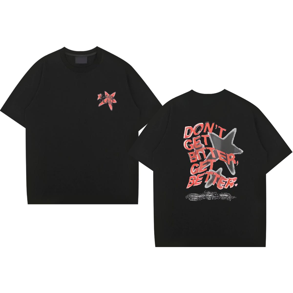 High Quality Tshirt for Man Woman Breathable Crew Neck High Street Hip Hop T-Shirts for Men Custom Print Plus Size Fashion Designer Tees Shirts