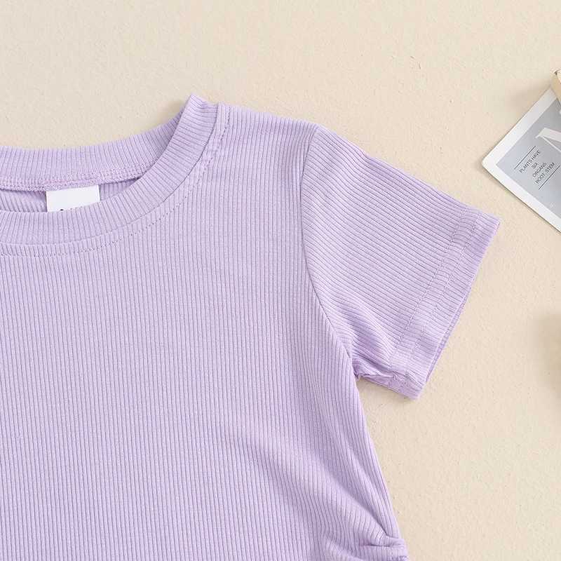 Clothing Sets 2024-03-06 Lioraitiin 9M-4Y Toddler Infant Baby Girls Clothes Solid Color Sleeveless Camisole Linen Pants Set Baby Summer Outfit R240708