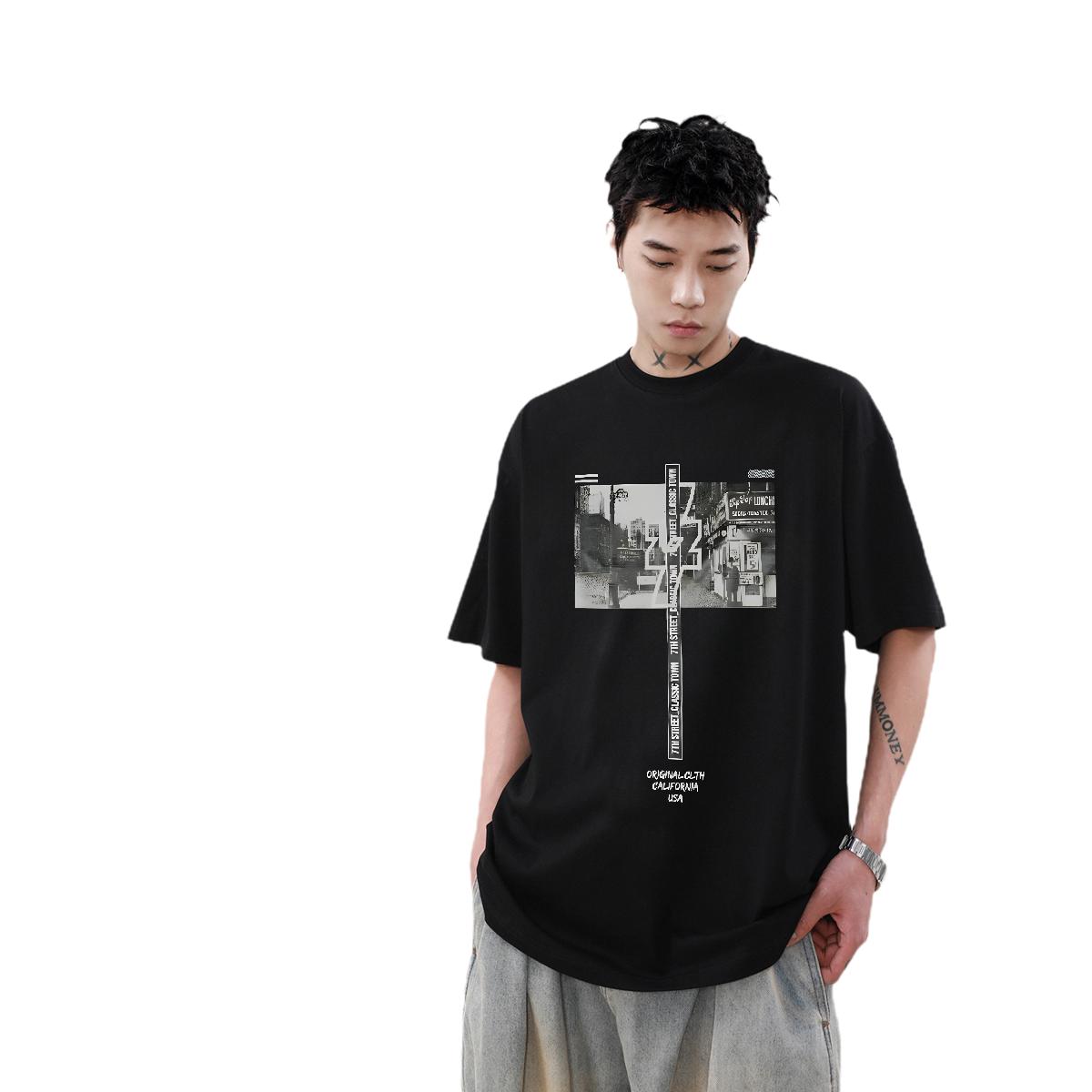 High Quality Classic Cartoon Print T-Shirts for Men - Streetwear Tees in Breathable Cotton