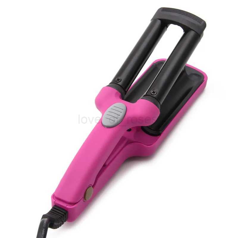 Mini Ceramic Hair Crimper Curler Curling Iron Tong Waving Wand Roller SalonZ240709