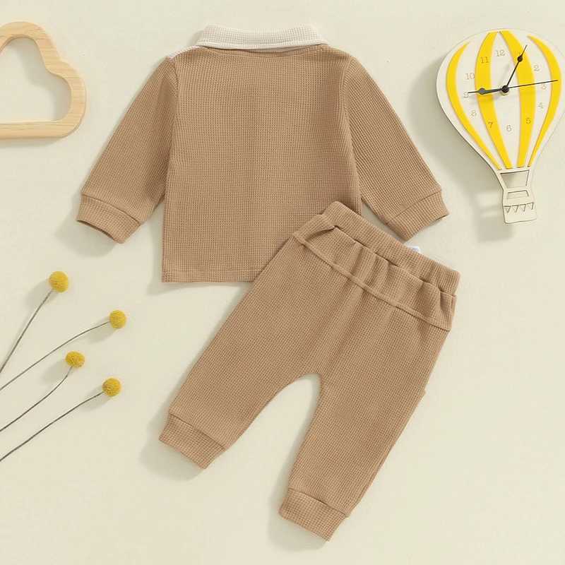 Clothing Sets 0-4Y Toddler Infant Newborn Baby Boy Clothes Set Classic Long Sleeve Contrast Color Shirt + Pants Casual Outfits Clothing H7ZQ