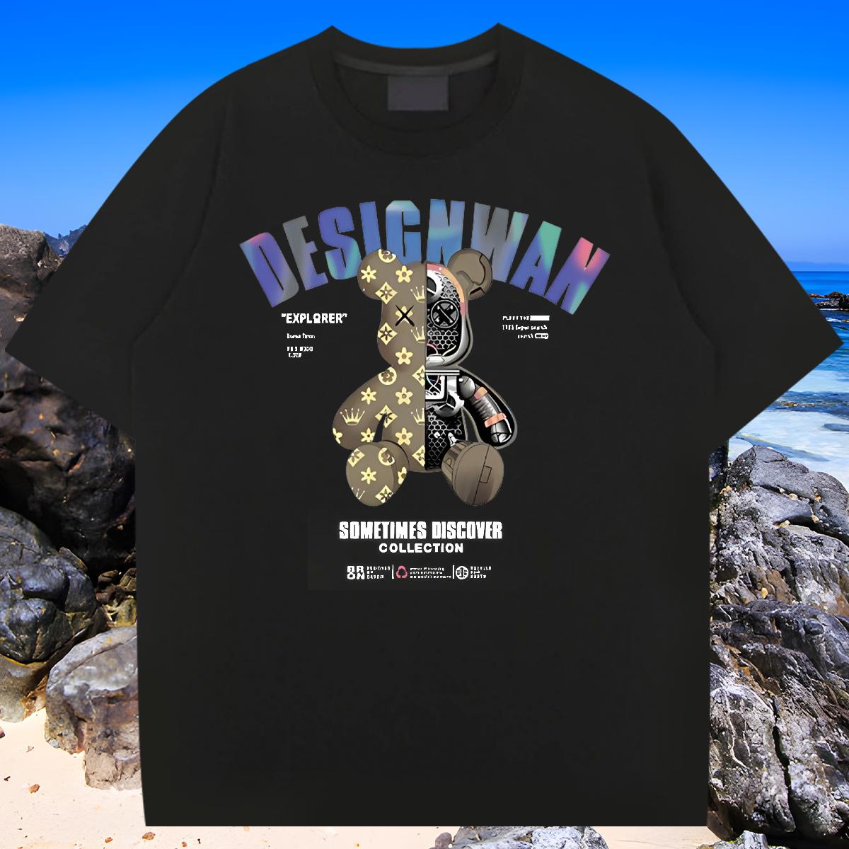 Customized T Shirt For Man DIY Printed Mens Tshirts Outdoor Crew Neck Cotton Popular Clothes