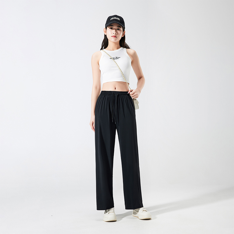 2024 Summer sun UPF50+sun protection pants for girls Wide leg trousers F7.8#42