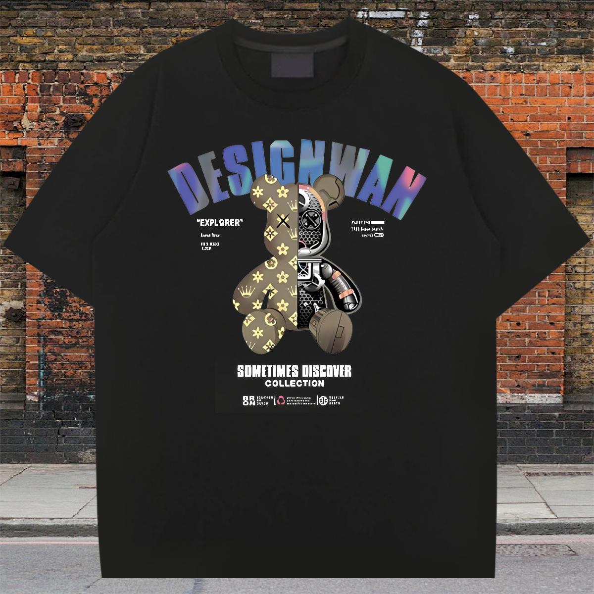 Designer T shirt Custom Anime Casual Tshirts Cotton Breathable Soft Loose