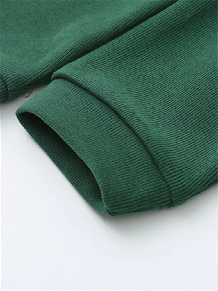 Plus Size Womens Clothing Round Neck Long Sleeve Sweatshirt Spring And Autumn Solid Color Polyester Casual Tops With Arc Bottom 240701