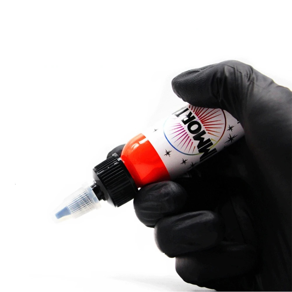 Fluorescent tattoo pigment 8-color purple light professional semi anent micro bead simple coloring body makeup ink 15mL 240705