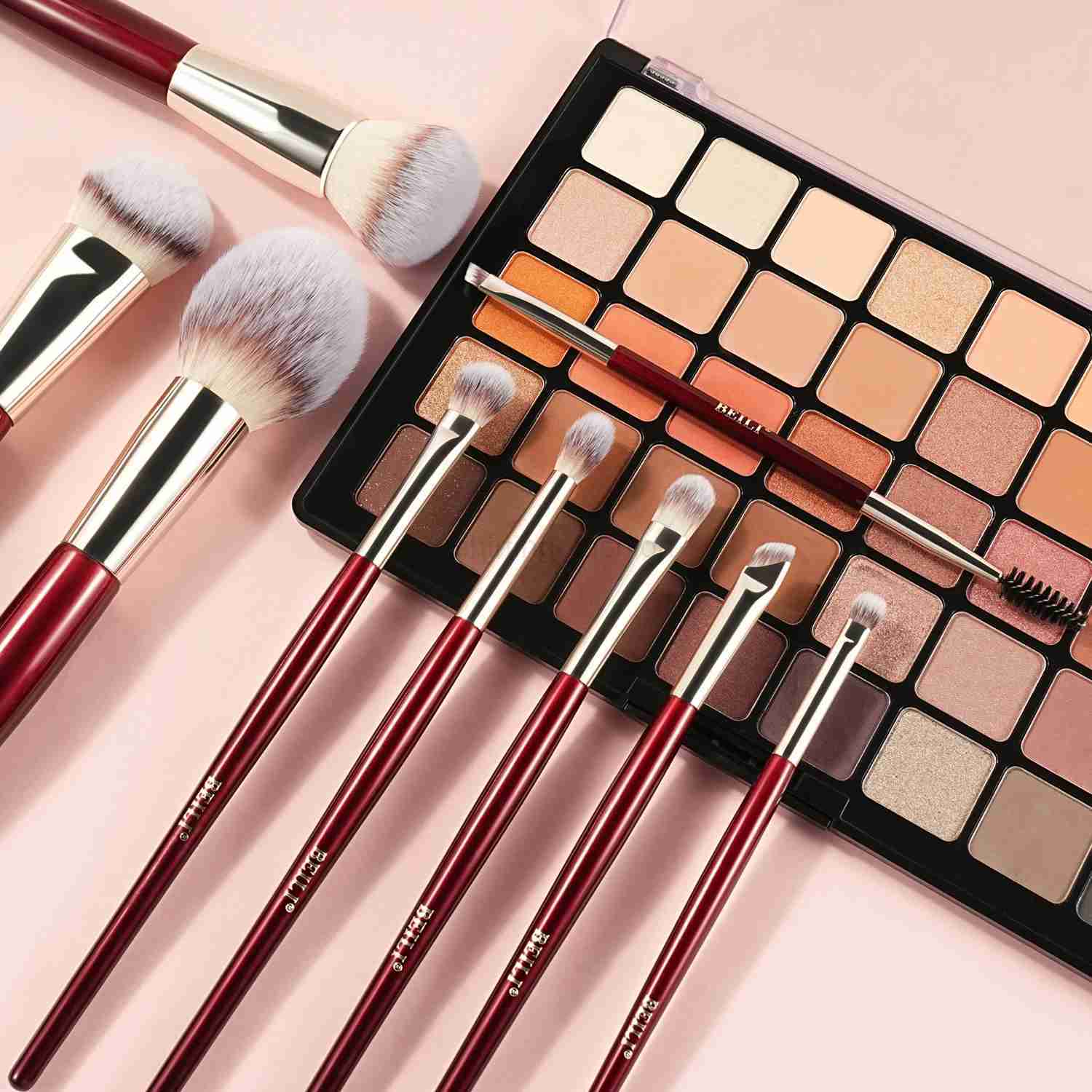 BEILI Soft 8/9/15/30 Makeup brush for foundation make-up concealer eye shadow eyebrow eyelash eyeliner brush multi-function combCL240708