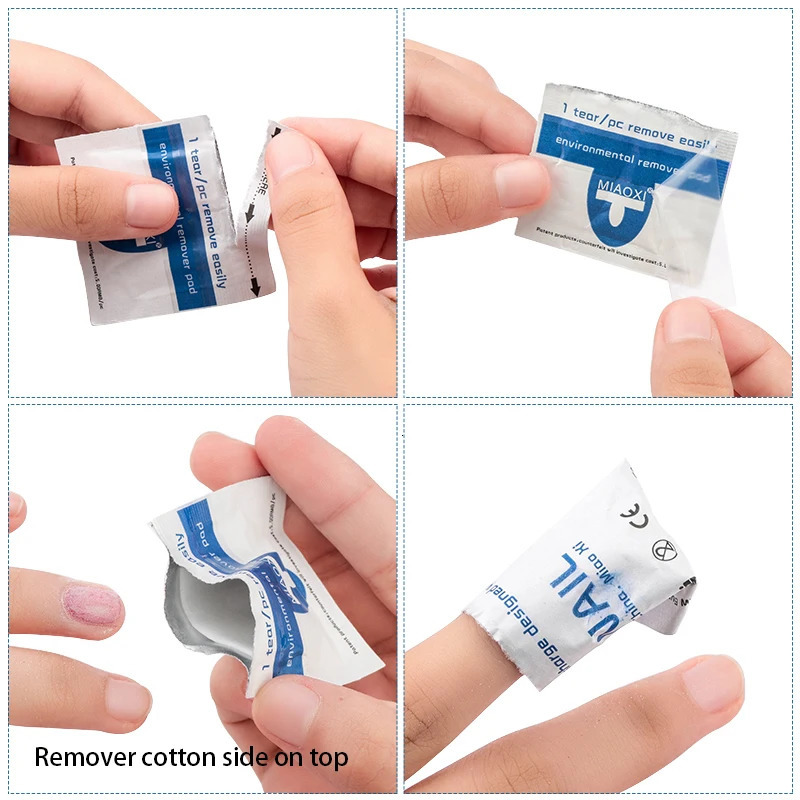 Nail Art Cleaning gel Polishing Removal Package Lead free Wet Wipe for Ergonomic Cleaning Nail Art UV gel Polishing Removal Kit Tool 240705