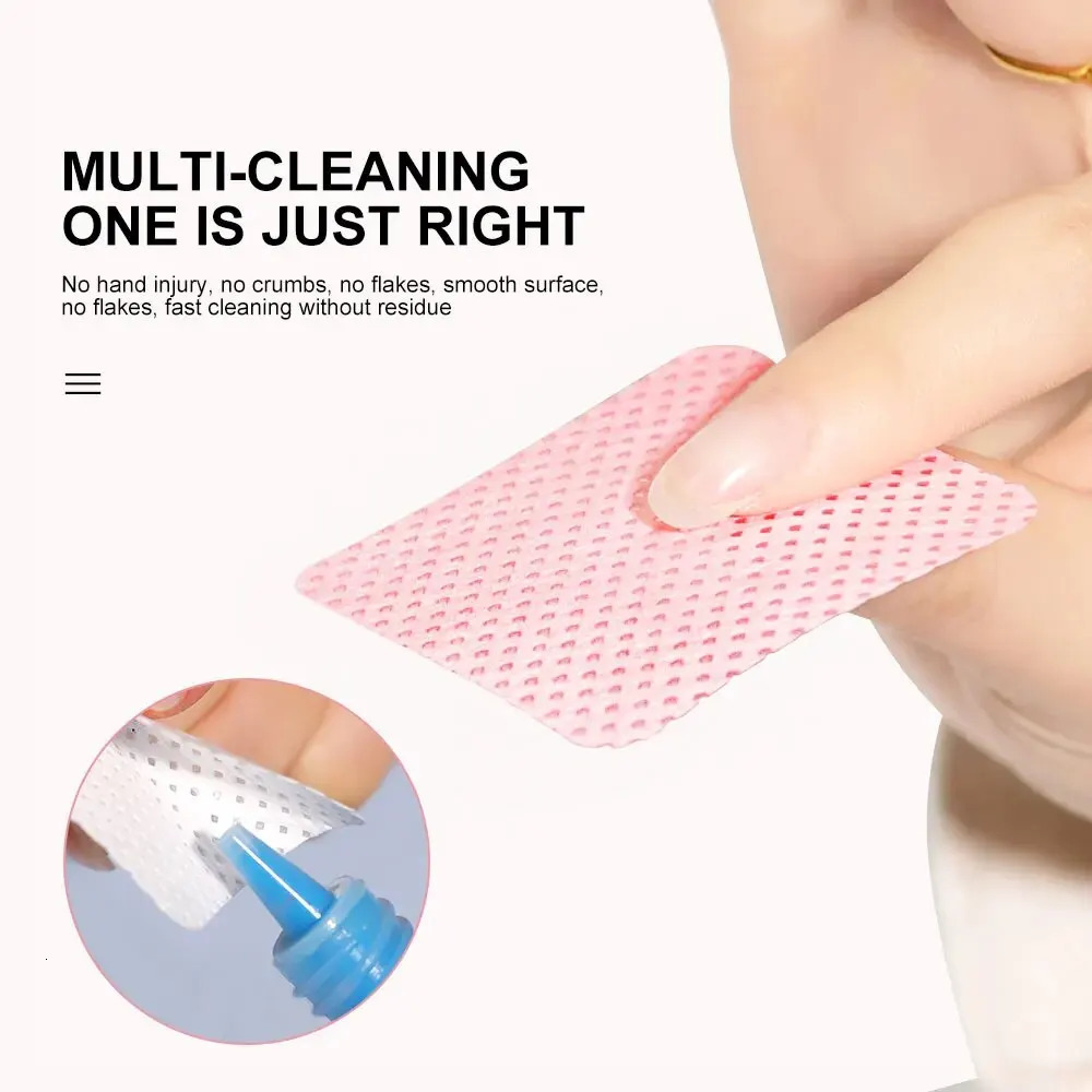 300 pieces of nail polish wipes nail cleaning pads womens beauty salon non-woven nail pads 240705