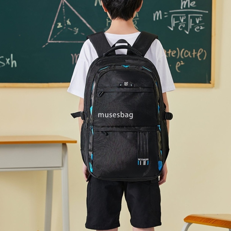 Designer unisex backpack American style campus high school and junior high school student travel backpack series simple and large capacity backpack