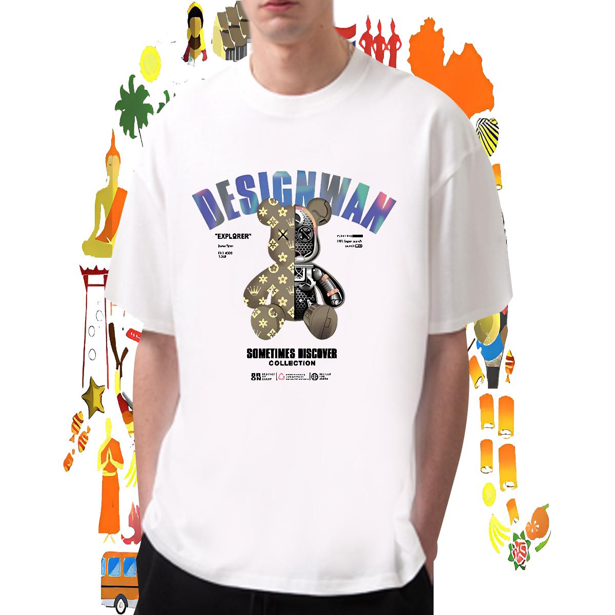 High Quality Men Tees Breathable Crew Neck Hip Hop T-Shirts Oversized S-3XL Fashion Casual Top Tees